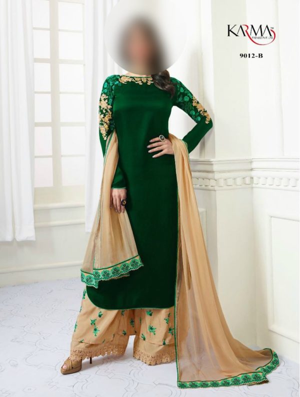 downloadKarma-Trendz-9012-B-Designer-Plazzo-Style-Heavy-Salwar-Kmaeez-2160-INR