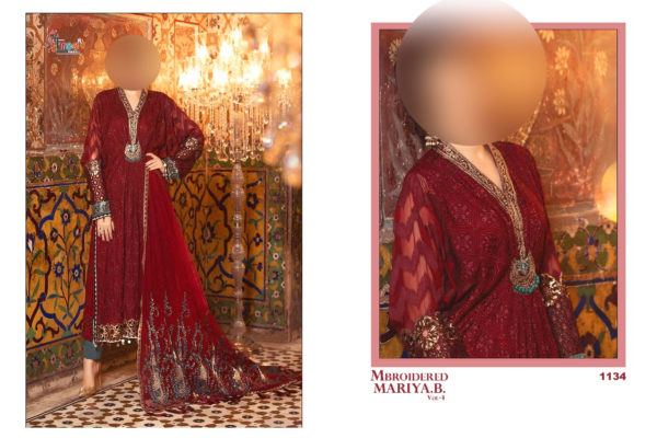 downloadShree-Fabs-Mbroidered-Maria-B-Vol4-1134-Georgette-Pakistani-Salwar-Suit