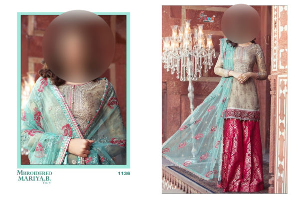 downloadShree-Fabs-Mbroidered-Maria-B-Vol4-1135-Georgette-Pakistani-Salwar-Suit