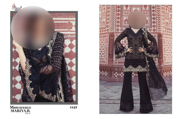 downloadShree-Fabs-Mbroidered-Maria-B-Vol4-1136-Georgette-Pakistani-Salwar-Suit