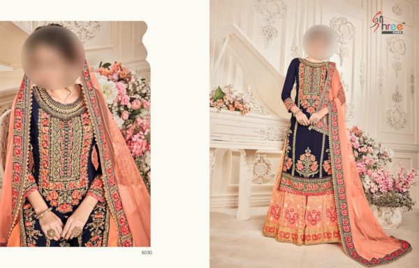 downloadShree-Fabs-Shehnai-Vol6-6030-Georgette-Embroidered-Bridal-Collection-Plazzo-Salwar-Suit