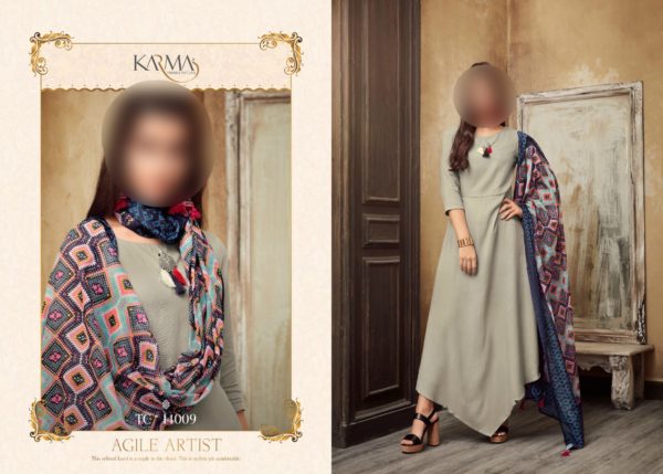 Karma-Trendz-Tucute-Vol-14-Heavy-Reyon-Party-Wear-Kurti-With-Dupatta-Wholesale-Dealer-6