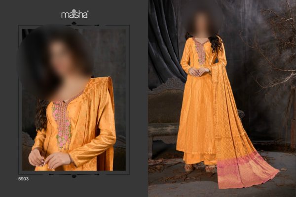 Maisha-Maskeen-Ji-Silk-5901-5905-Series-Banarasi-Designer-Salwar-Kameez-3
