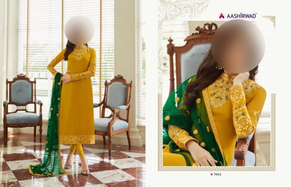 Aashirwad-Creation-Mor-Bagh-Mohra-7062-Georgette-Straight-Heavy-Dupatta-Salwar-Kameez