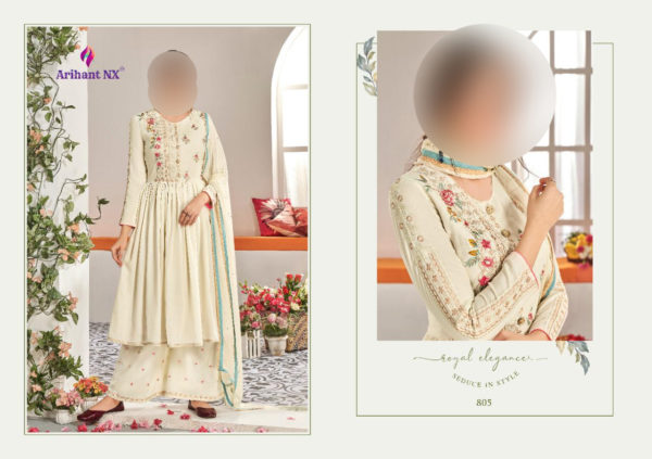 Arihant-Designer-Chahat-vol1-805-Designer-Party-Wear-Plazzo-Salwar-Kameez-Fully-Stitched-Dress