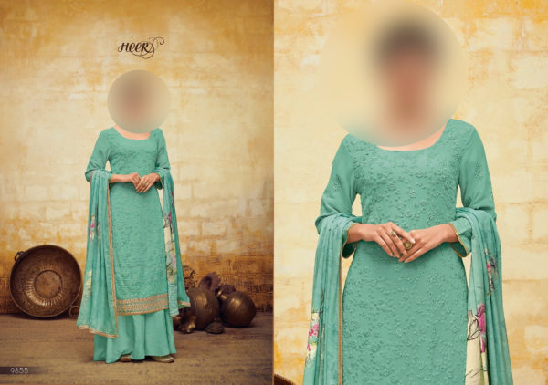 Kimora-Fashion-Heer-56-Mehermaa-9855-Designer-Georgette-Laknowi-Embroidery-work-Plazzo-Salwar-Kameez