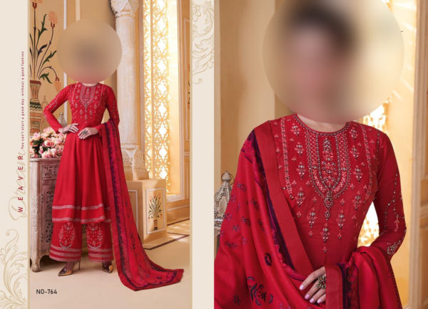 Sajawat-Creation-Sarthi-vol9-764-Designer-Muslin-Fabric-Plazzo-Salwar-Kameez-Fully-Stitched-Dress