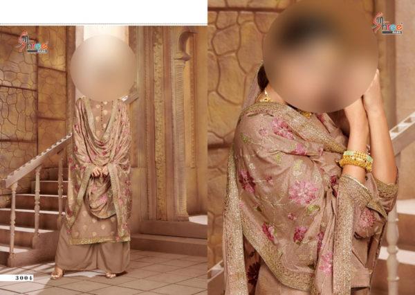 Shree-Fabs-Nazakat-3004-Dola-Silk-Embroidered-Party-Wear-Plazzo-Salwar-Kameez-Wholesaler
